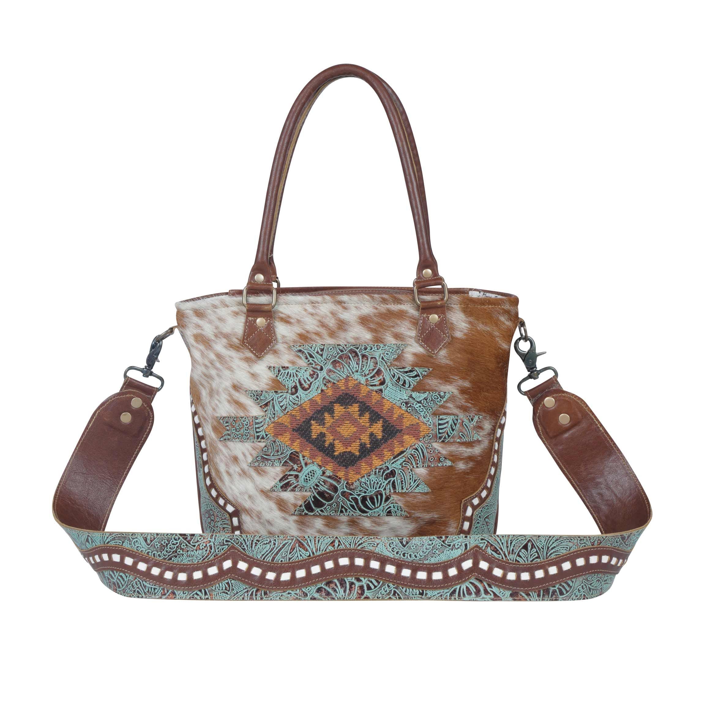 Myra store Bag - Blossomy Affair Leather & Hairon Bag