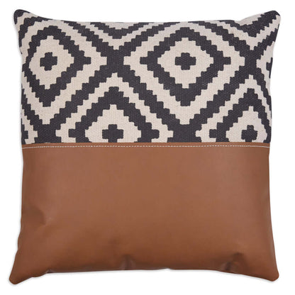 Cowhide and Leather Throw Pillow. Genuine cowhide and leather pillow perfect for modern rustic, farmhouse and western style home decor.