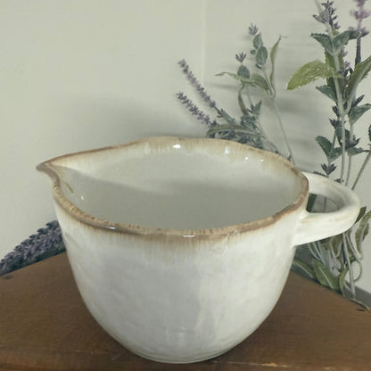 White Ceramic Mixing Bowl