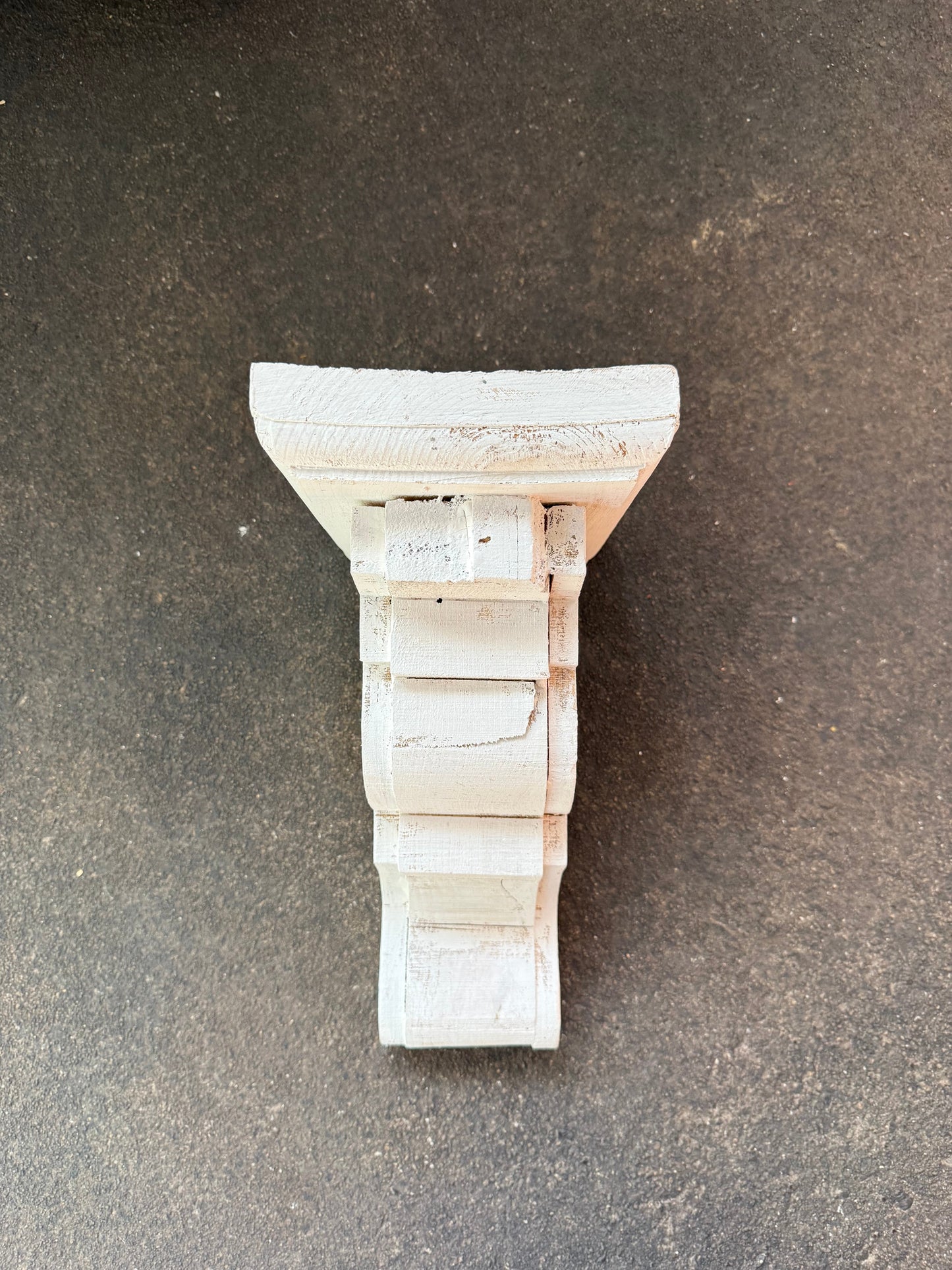 white rustic corbel