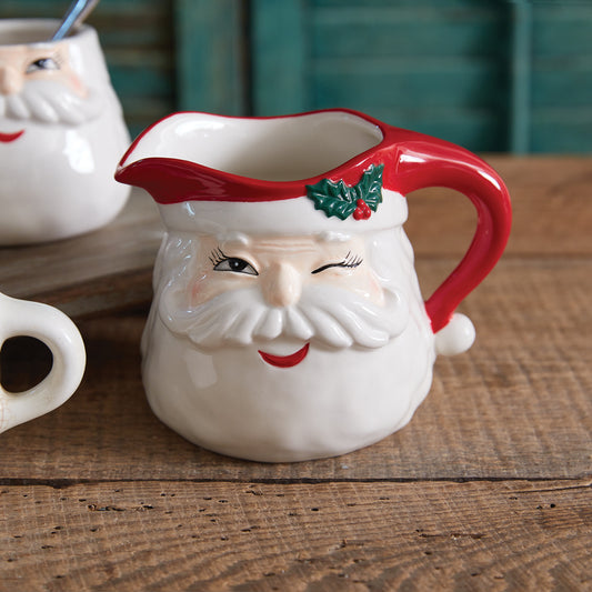 Winking Santa Creamer