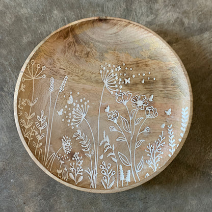 wood decorative plate