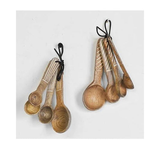 Wood Measuring Spoons - Set of 4
