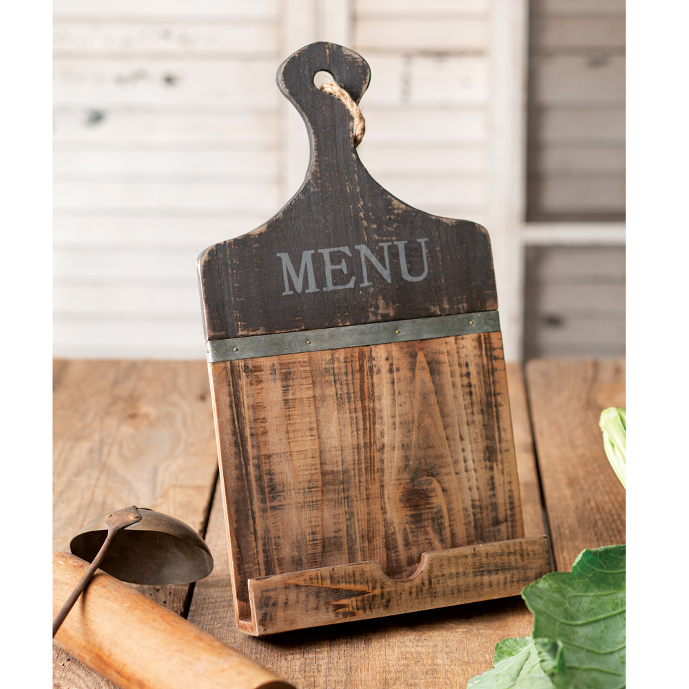 Wood Menu Holder