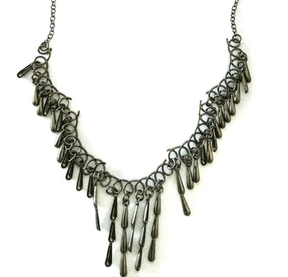 Rustic Antique Silver Fashion Necklace - Willow Tree and Company