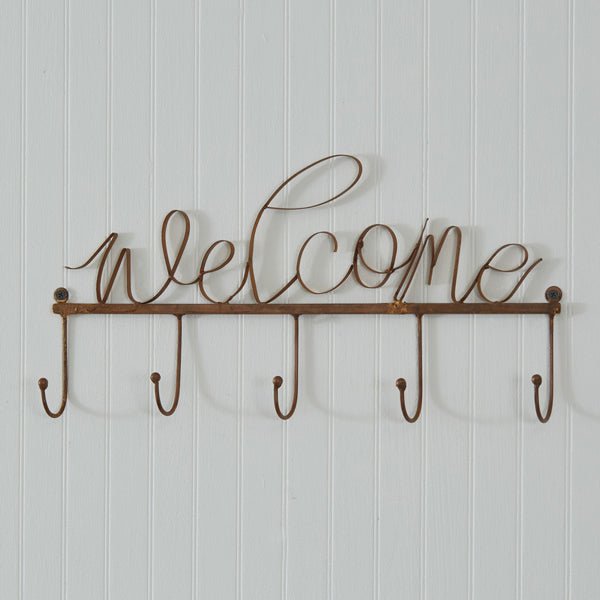Copper Finish Welcome Hook Rack#shop_name