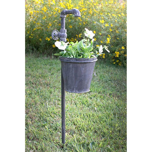 Faucet Garden Stake with Planter#shop_name
