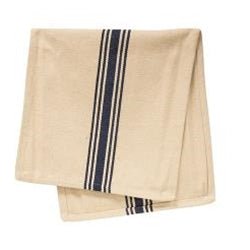 Grain Sack Cream and Navy Hand Towel#shop_name