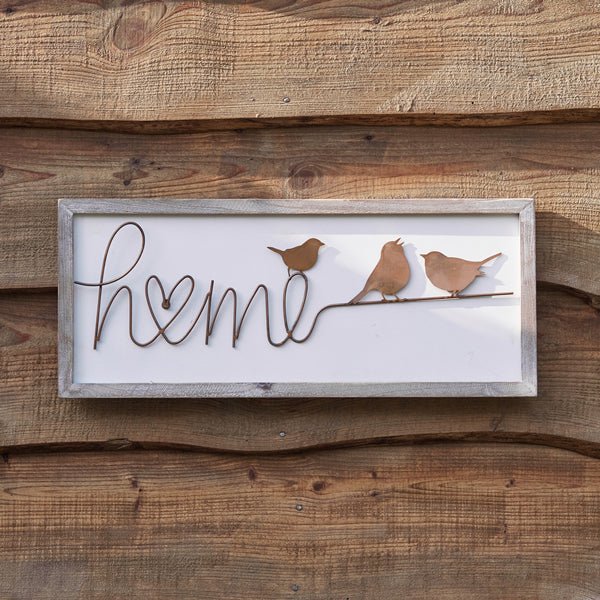 Home Wood and Copper Sign#shop_name