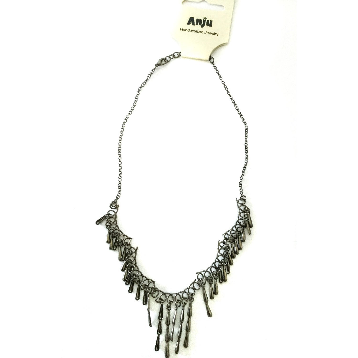 Rustic Antique Silver Fashion Necklace - Willow Tree and Company