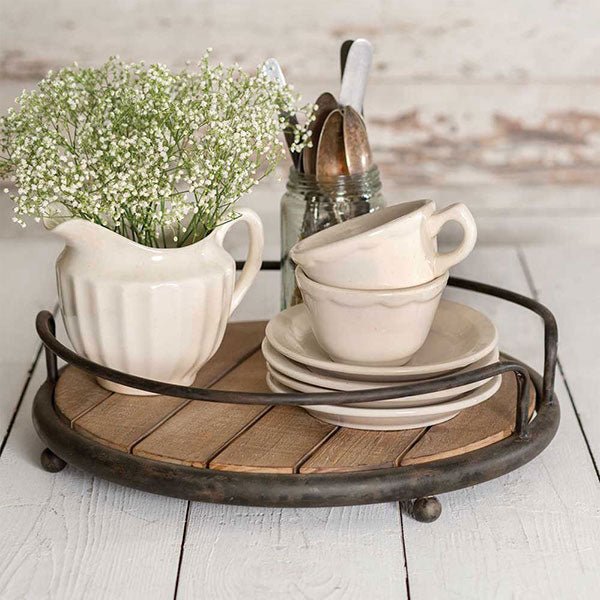 Round Wood Plank Serving Tray#shop_name