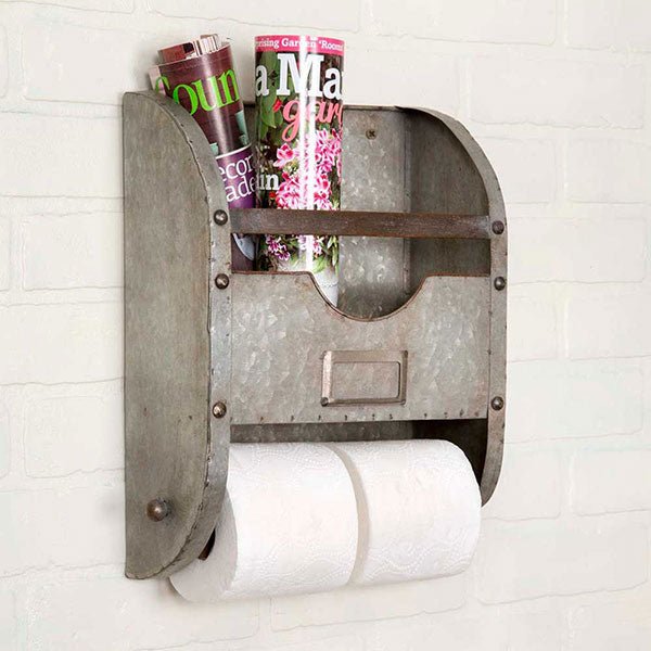 Towel or Toilet tissue holder with caddy#shop_name