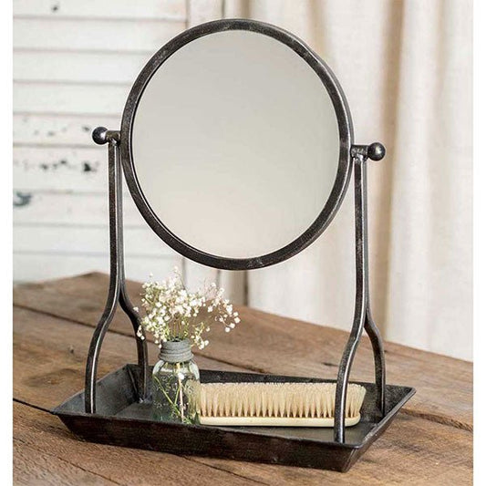 Vanity Tray with Round Mirror#shop_name